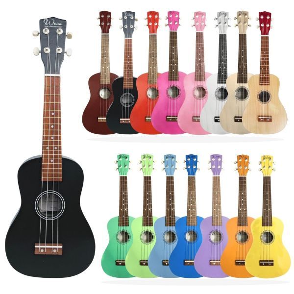 Đàn Ukulele Concert Woim 23 Inch Bằng Gỗ Ép Đủ Màu