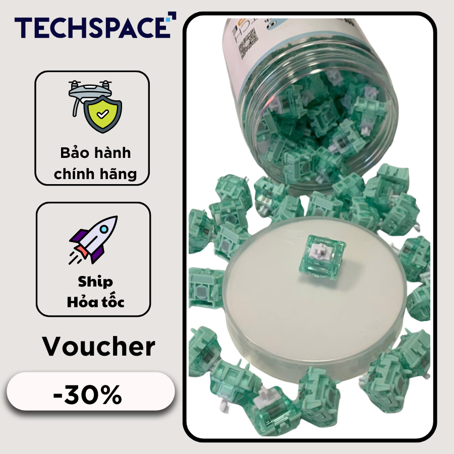 Combo Switch bán phím cơ HE Gateron Magnetic Jade Pro Công tắc bàn phím cơ chính hãng - TechSpace