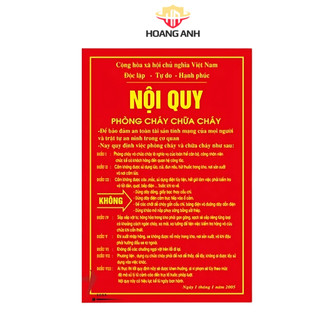 Bộ tiêu lệnh PCCC, sản xuất từ chất liệu tôn thép, sử dụng sơn chống gỉ, giúp người dân biết cách xử lí khi cháy nổ,...
