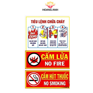 Bộ tiêu lệnh PCCC, sản xuất từ chất liệu tôn thép, sử dụng sơn chống gỉ, giúp người dân biết cách xử lí khi cháy nổ,...