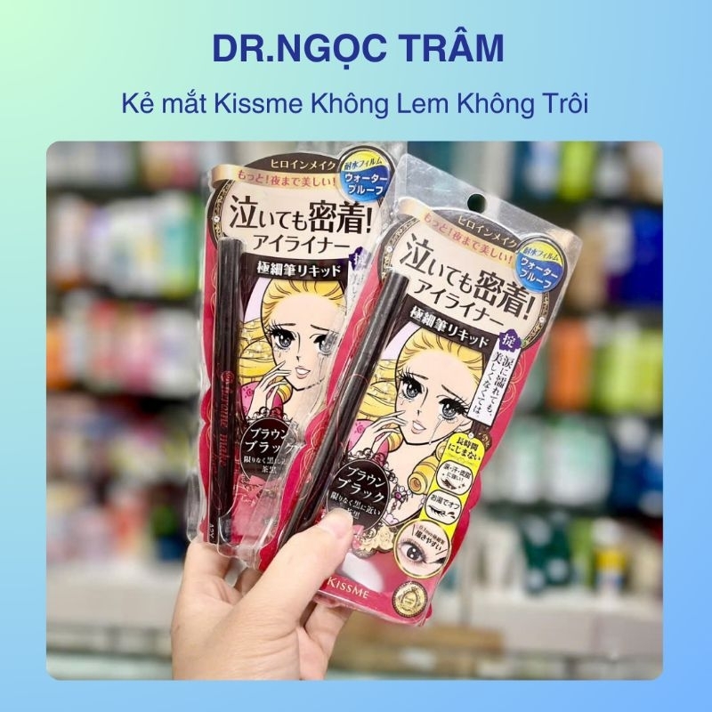 Kẻ mắt Kissme nét mảnh không lem không trôi