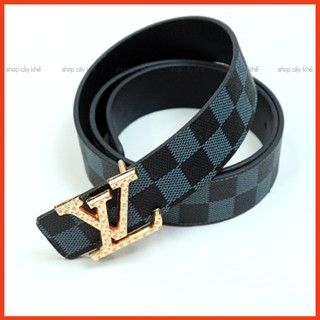 SỐC Dây lưng nam cao cấp, thắt lưng nam lv, dây lưng lv thời trang, mặt kim loại nguyên khối trẻ trung lịch lãm