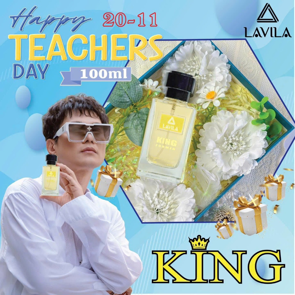 Nước hoa nam KING Lavila 100ml Chính hãng - Mùi Hương Nam Tính Sang Trọng