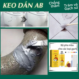 Keo vá Gạch men, Sứ nứt vỡ - Keo trám sàn nhà, Lavabo, bình sứ sứt mẻ