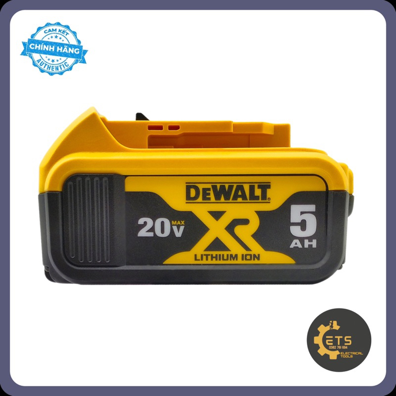 Pin sạc Li-ion Dewalt 20V 5Ah - Model:  DCB184 B1 - Hàng chính hãng