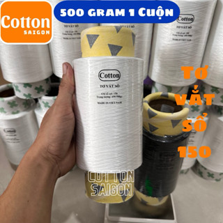 Tơ vắt sổ trắng đen 150 500gr/cuộn hàng loại tốt