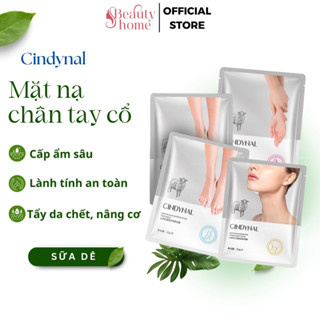 Mặt Nạ Cấp Ẩm Tay Chân Cổ Cindynal Dưỡng Trắng Da, tẩy da chết từ tinh chất sữa dê, ủ chân, tay hàng ngày Cocoon