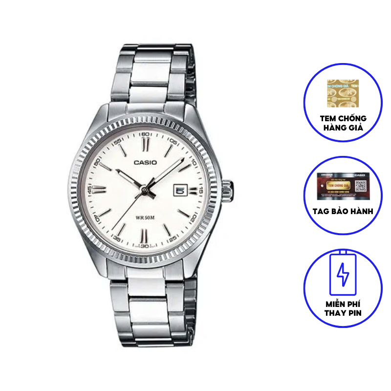 Đồng hồ nữ dây kim loại Casio LTP-1302D-7A1 chính hãng