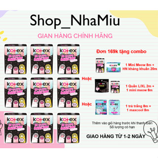 Thùng Băng vệ sinh Kotex Mini Meow 16 gói có cánh