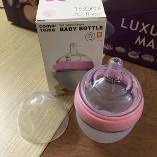 [Tách lẻ] Nắp, cổ, thân, núm ti cho bình sữa Comotomo Mỹ 150ml và 250ml - Chính hãng