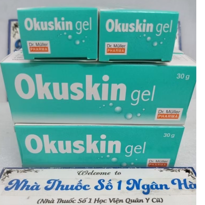 Gel bôi vết thương hở OKUSKIN (Date mới 2028) - Ngăn ngừa sẹo, Rạn da... 30g