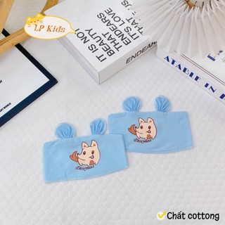 Combo 2 Che Thóp Cho Bé Sơ Sinh Cotton Tai Thỏ Họa Tiết Đáng Yêu