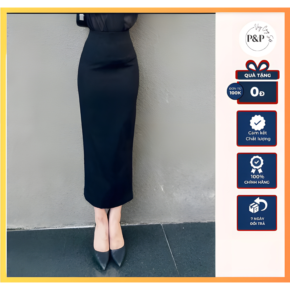 Chân Váy Bút Chì Dài 90cm Túi Chéo 2 Bên PPVAYCONGSO Thời Trang Công Sở 2024 CV177