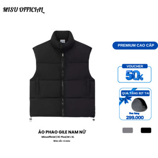 [Mã Giảm 15% Giảm 50k] Áo Phao Gile, Áo Khoác Phao Cộc Tay Nam 2 Túi Mùa Thu Đông Mẫu Mới hot 2024 Misuoffical