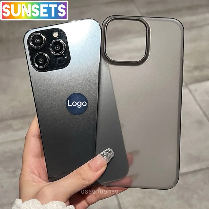 Ốp lưng iPhone 13/ 14 Plus/ 15 Pro Max PC cứng mỏng nhẹ