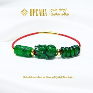 Vòng tay tỳ hưu lu thống chiêu tài lộc ngũ điếu ngũ phúc an khang xanh đen sơn thuỷ mệnh thuỷ mộc hoả thổ kim UPCARA
