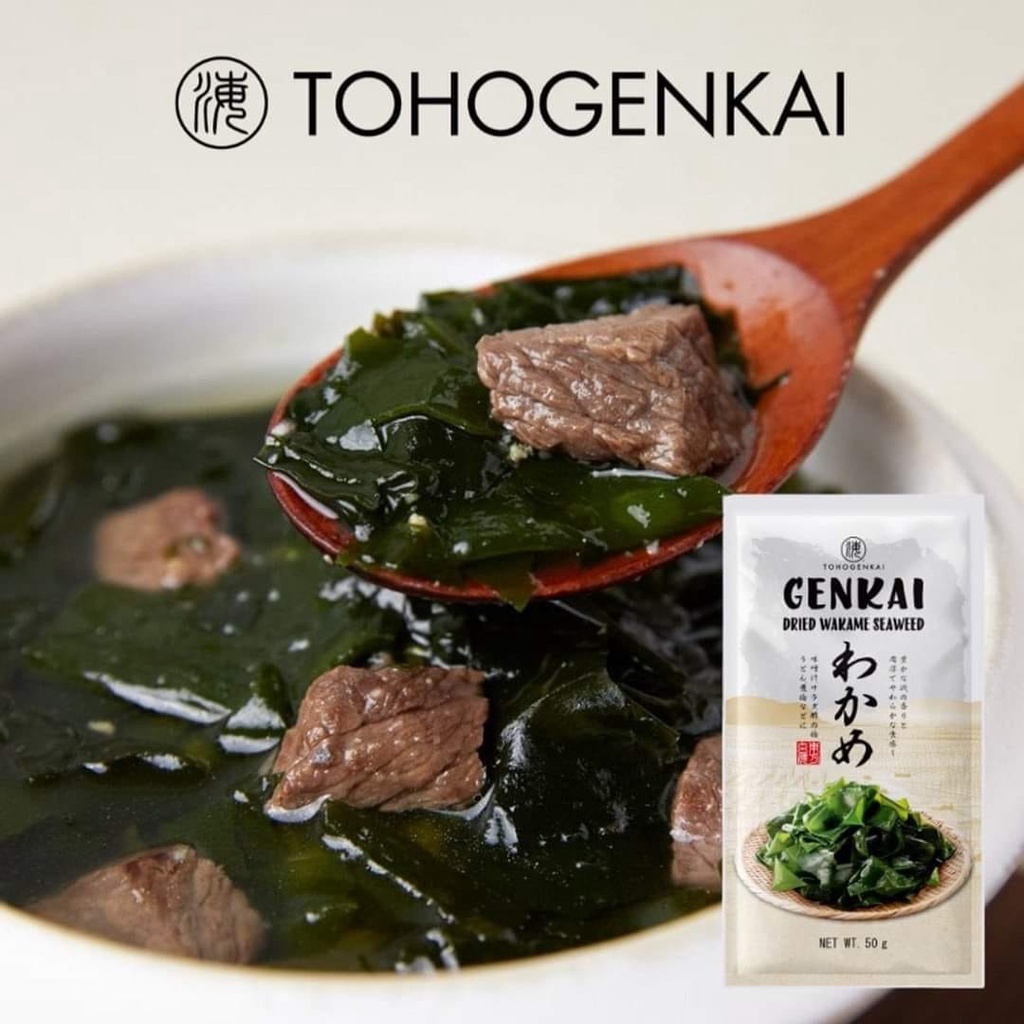 Rong biển nấu canh Hàn Quốc GenKai gói 25g, 50g