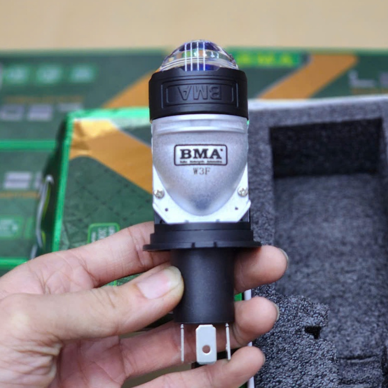 Đèn Pha Bi Cầu W3F BMA - Ánh Sáng Vượt Trội Trợ Pha Laser 55W 12-24V ĐiệnBình H4 Bản Cao Cấp