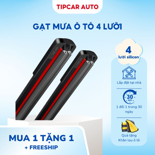Gạt Mưa Ô Tô 4 Lưỡi Silicon WIPER BLADE Cao Cấp Cần Gạt Xe Hơi Siêu Sạch Gấp 4 Lần Thân Khung Mềm