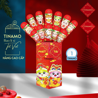 Lì xì gieo quẻ Tết 2025 Mẫu 1, Lì xì gieo quẻ 12 con giáp, Giấy dày dặn cao cấp TINAMO