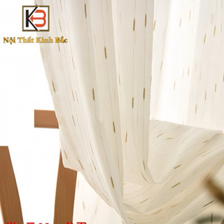 [Rèm Voan Đẹp KB01] Rèm voan may sẵn, voan rèm hoạ tiết trang trí, rèm cửa spa mềm mại