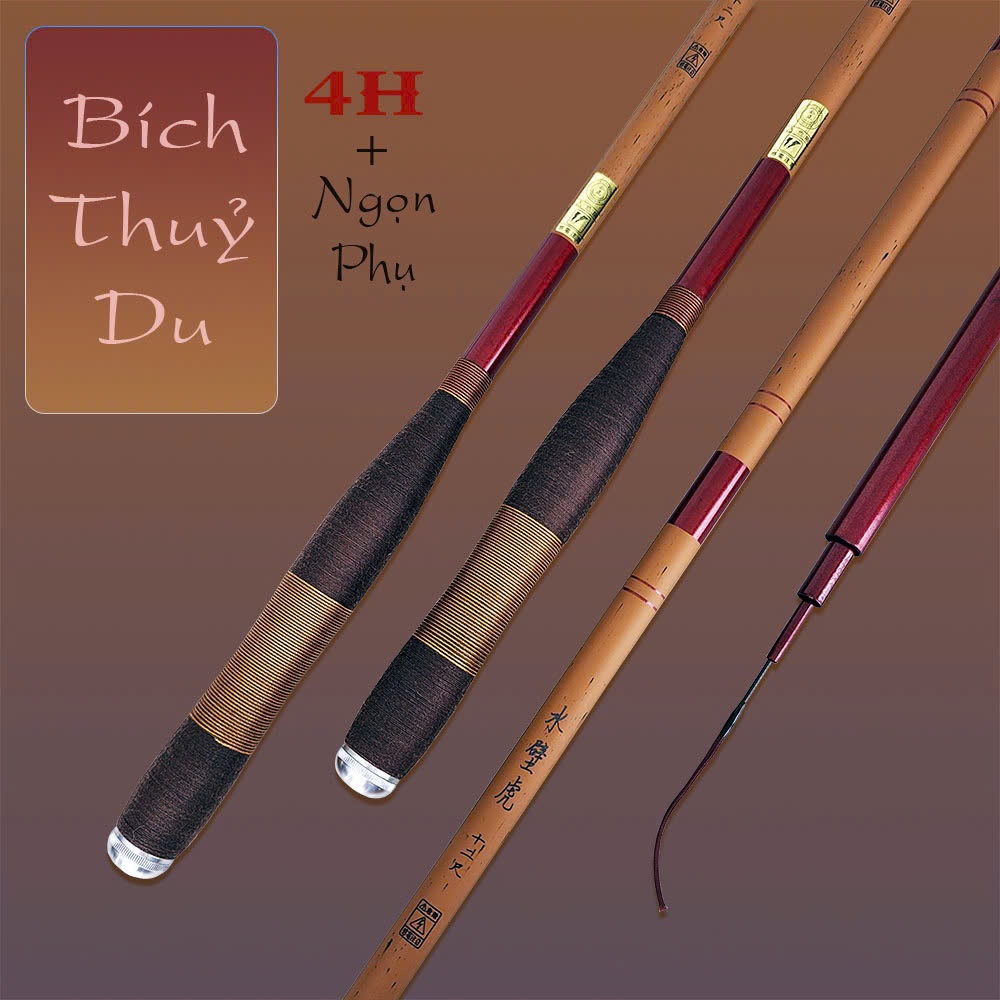 Cần câu tay 4H Bích Thuỷ Du câu cá nước ngọt rô diếc cá chép thích hợp câu cảm giác