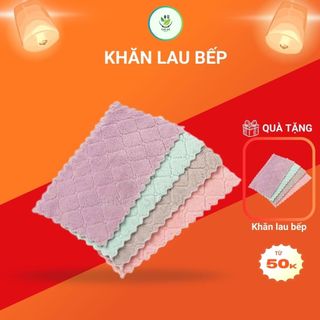 Khăn Lau Bếp 2 Mặt Đa Năng Dày Dặn Siêu Thấm - Lau Bát Đĩa, Bàn Ghế Siêu bền đẹp - Kim Hà Market