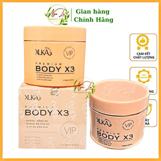 Combo 2 Hộp Kem Body XUKA X3 Hồng Trắng Da, Cấp Ẩm, Chống Nắng, Kháng Nước Hộp 250g