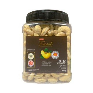 [DATE MỚI] Hạt Điều Cao Cấp Coop Finest , Nguyên Vị , Muối , Lụa 650g - Tết