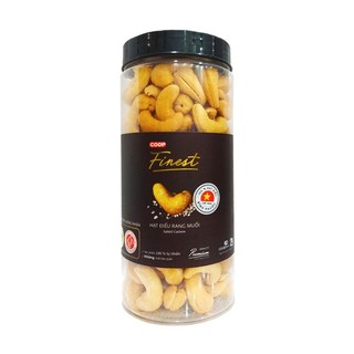 [DATE MỚI] Hạt Điều Cao Cấp Coop Finest , Nguyên Vị , Muối , Lụa 650g - Tết