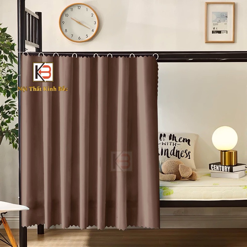 [ COMBO Rèm  KTX+Dây Căng]  Rèm Rido móc khuy cài nhiều màu sắc, rèm homesay sinh viên