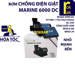 Máy bơm DC 24v 6000 L/H  (Mbio MAX6000 / Marine 6000 DC) chống giật nhỏ và mạnh dùng cho lọc thùng và lọc hồ cá