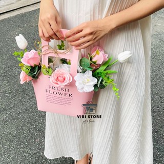  Rẻ  Giỏ hoa sáp vĩnh cửu tặng sinh nhât kỉ niệm,... cho Mẹ bạn gái cô giáo 