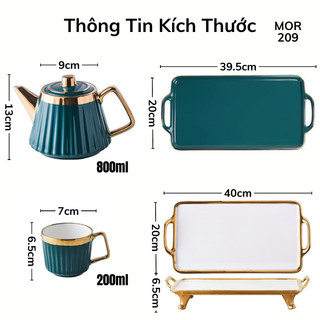 Bộ ấm trà sứ cao cấp - 209