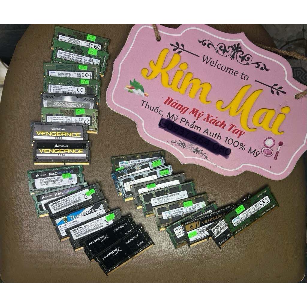 Ram laptop ddr3 ddr4 các hãng từ 4GB - 8GB