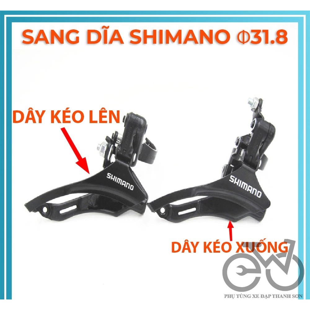 Sang Dĩa Xe Đạp - Gạt Dĩa Xe Đạp Thể Thao 31.8mm