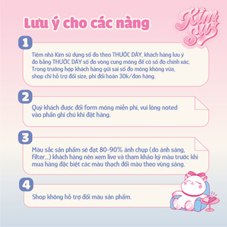 [M117] KimSu Nailbox trắng hồng đính nơ