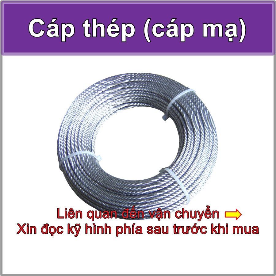 Cáp thép Cáp mạ Cáp trần