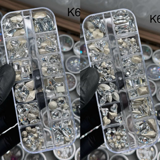 Set đá khối nail pha lê loại cao cấp nhất mix size siêu sáng