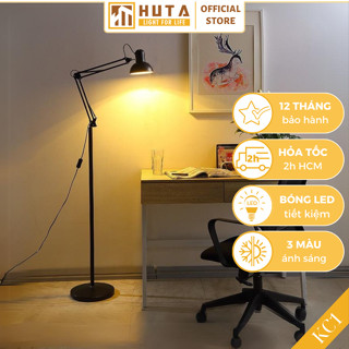  Đèn cây đứng đọc sách HUTA Light For Life KC1 khớp nối cong điều chỉnh thân thép kiểu dáng pixar 