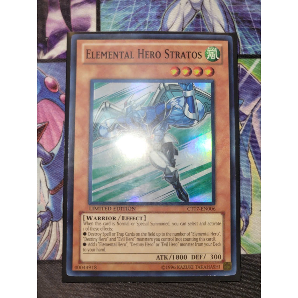 Thẻ bài Yugioh - TCG - Elemental Hero Stratos - CT07-EN006 - Super Rare