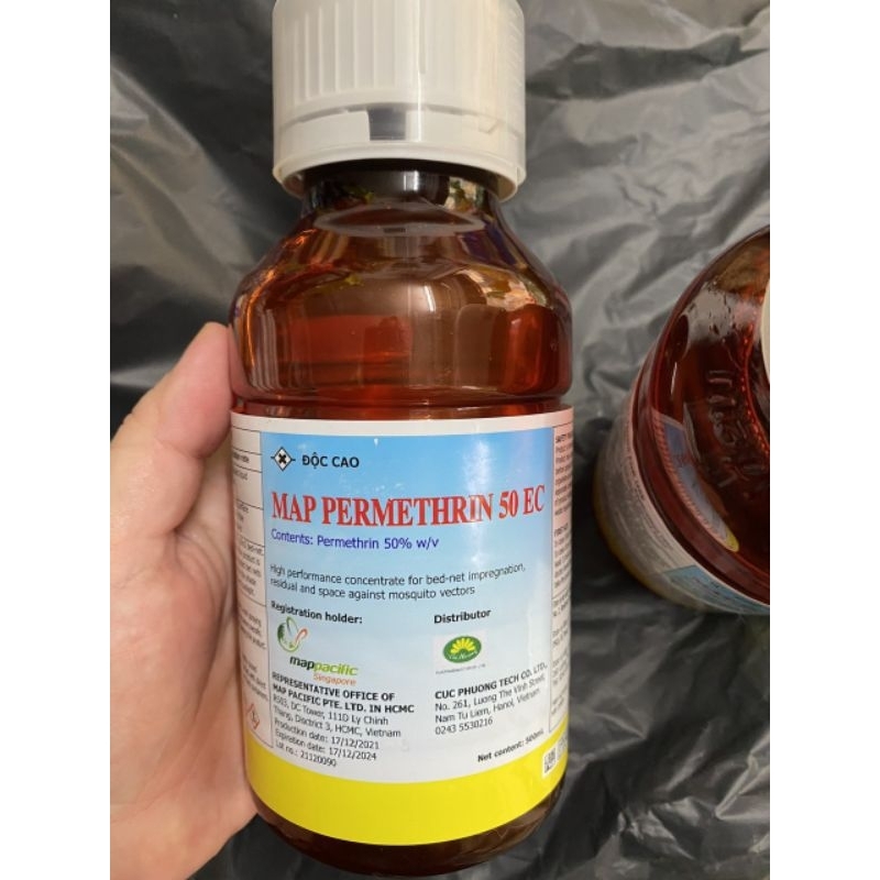 Thuốc muỗi Map Permethrin 50EC (Nhập khẩu chai 500ml)