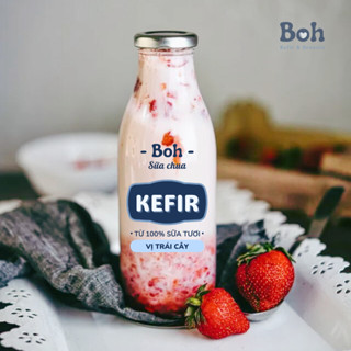 Sữa Chua uống từ nấm Kefir vị trái cây thơm ngon, ngọt nhẹ, bổ sung vitamin giúp đẹp da và khỏe mạnh từ bên trong