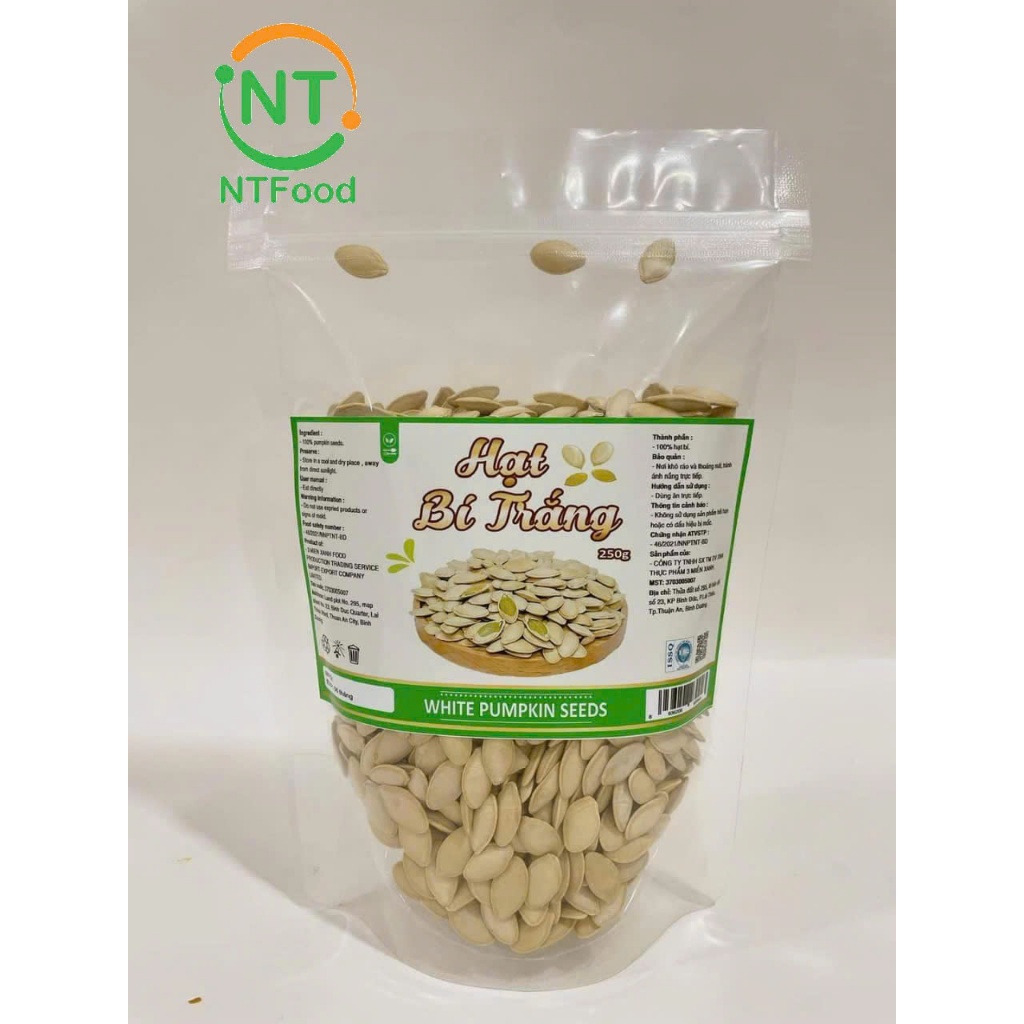 Hạt Bí trắng NTFood Túi 250Gr - Nhất Tín Food