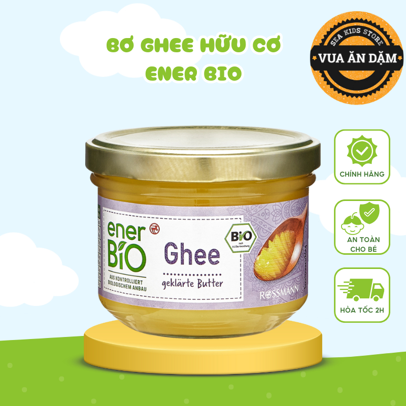 Bơ ghee hữu cơ Ener Bio / DM Bio Đức (Date 10/2027)