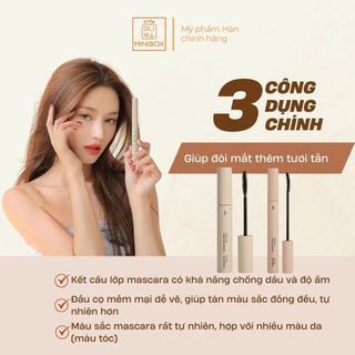 Chuốt Mi 3CE Mascara Waterproof Mega Volume, Long And Curl