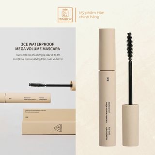 Chuốt Mi 3CE Mascara Waterproof Mega Volume, Long And Curl