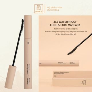 Chuốt Mi 3CE Mascara Waterproof Mega Volume, Long And Curl