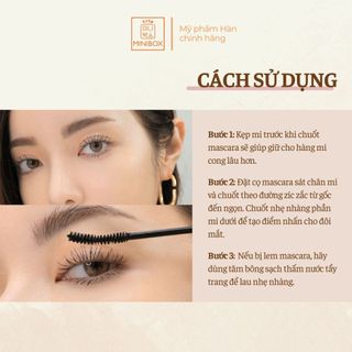 Chuốt Mi 3CE Mascara Waterproof Mega Volume, Long And Curl