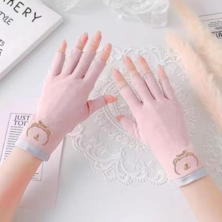 Gang tay chống tia UV làm nail bảo vệ da tay chữ LOVE, gang tay gấu - V&K Beauty